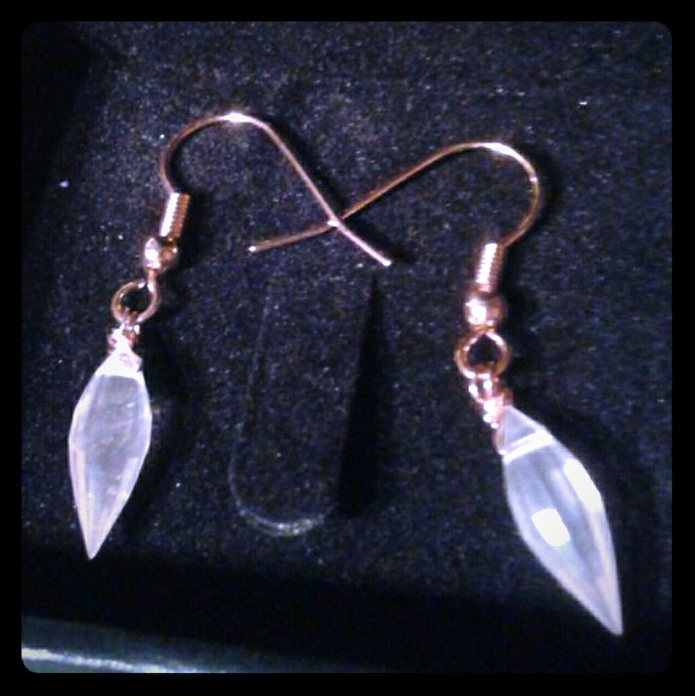Natural Rose Quartz 14K Rose Gold Vermeil Earrings